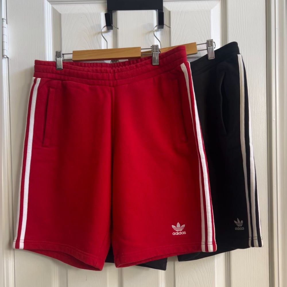 Adidas Adicolor 3 stripe shorts (2 pair for $60)